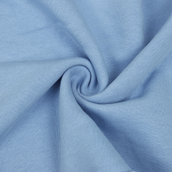Ткань Футер 3-х нитка, Петля, цвет Светло-Голубой (на отрез)  в Клине