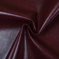 Ткань Дерматин (Кожзам) для мебели, цвет Бордовый (на отрез)  в Клине