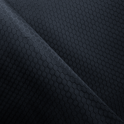 Ткань Оксфорд 300D PU Рип-Стоп СОТЫ, цвет Черный (на отрез)  в Клине