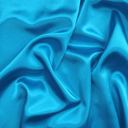 *Ткань Атлас-сатин, цвет Голубой (на отрез)  в Клине