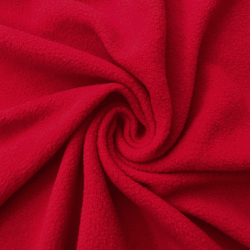 Флис Односторонний 130 гр/м2, цвет Красный (на отрез)  в Клине