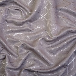 Ткань Блэкаут для штор светозатемняющая 75% &quot;Ледовое тиснение цвет Серый&quot; (на отрез)  в Клине