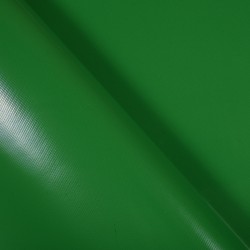 Тентовый материал ПВХ 450 гр/м2, Зелёный (Ширина 160см), на отрез  в Клине, 450 г/м2, 799 руб