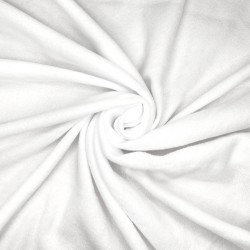 Флис Односторонний 130 гр/м2, цвет Белый (на отрез)  в Клине