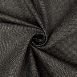 Ткань Рогожка (мебельная), цвет Тёмно-Серый (на отрез)  в Клине