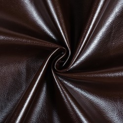 Ткань Дерматин (Кожзам) для мебели, цвет Темно-Коричневый (на отрез)  в Клине