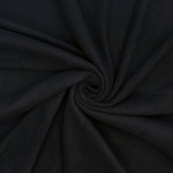 Ткань Флис Односторонний 130 гр/м2, цвет Черный (на отрез)  в Клине