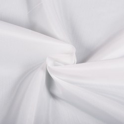 Ткань подкладочная Таффета 190Т, цвет Белый (на отрез)  в Клине