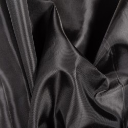 Ткань подкладочная Таффета 190Т, цвет Черный (на отрез)  в Клине