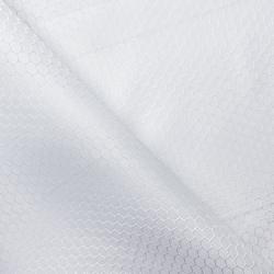 Ткань Оксфорд 300D PU Рип-Стоп СОТЫ, цвет Белый (на отрез)  в Клине