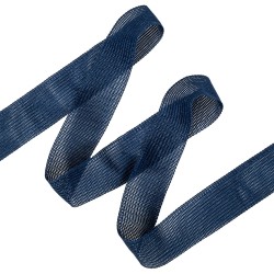 Окантовочная лента-бейка, цвет Синий 22мм (на отрез)  в Клине