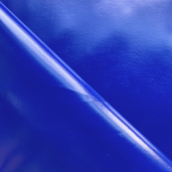 Ткань ПВХ 450 гр/м2, Синий (Ширина 160см), на отрез  в Клине