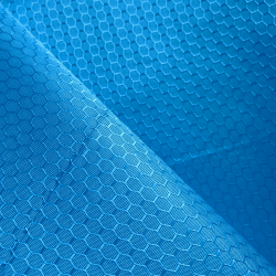 Ткань Оксфорд 300D PU Рип-Стоп СОТЫ, цвет Голубой (на отрез)  в Клине