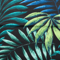 Интерьерная ткань Дак (DUCK), принт &quot;Тропические листья&quot; (на отрез)  в Клине