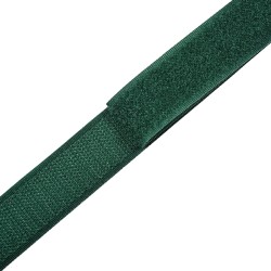 Контактная лента 25мм цвет Зелёный (велькро-липучка, на отрез)  в Клине