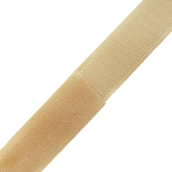 Контактная лента 25мм цвет Кремовый (велькро-липучка, на отрез)  в Клине