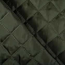 Стеганая подкладочная ткань с синтепоном (100гр/м2), цвет Хаки (на отрез)  в Клине