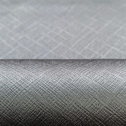 Ткань Блэкаут для штор светозатемняющая 100% &quot;Орнамент Серый&quot; (на отрез)  в Клине