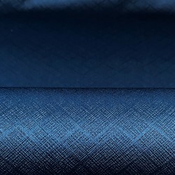Ткань Блэкаут для штор светозатемняющая 100% &quot;Орнамент Синий&quot; (на отрез)  в Клине